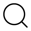 Magnifying glass icon for identifying your processes